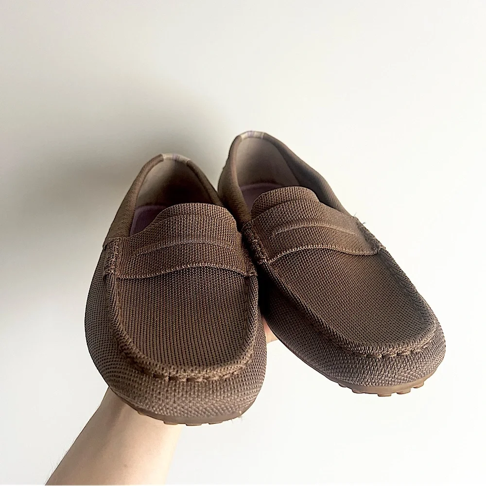 Rothy's The Driving Loafer in Neutral Cool Brown Slip-Ons Mens Size 7.5
